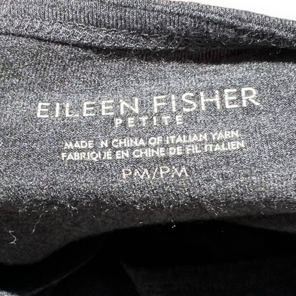 🌻Eileen Fisher Petite Gray Long Sleeve Organic Viscose Minimalist Dress Size MP - Picture 5 of 6